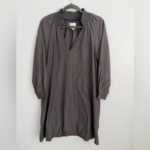 Brochu Walker Size L • Amaia Brown Shirt Dress Short Sleeve.